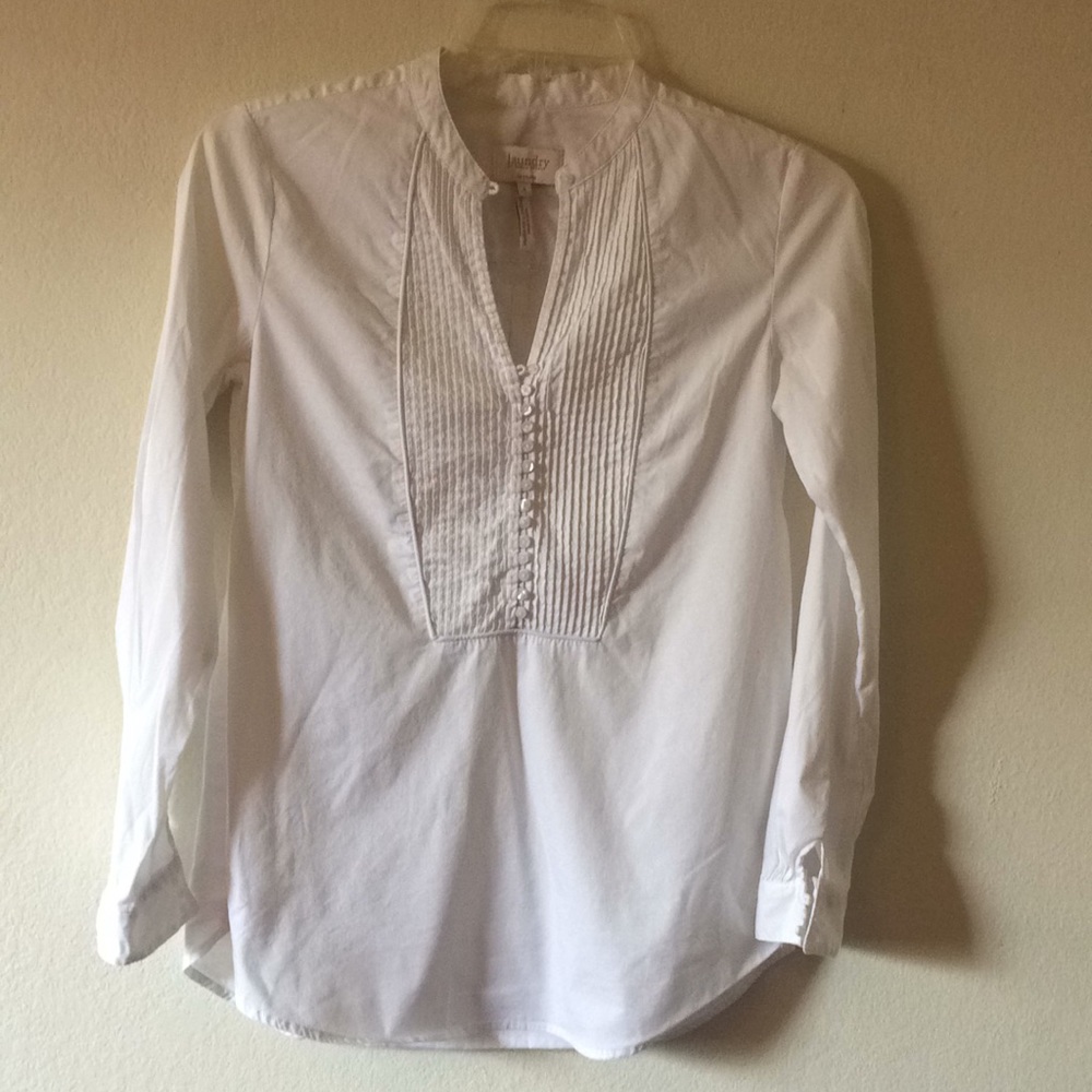 Laundry by Shelli Segal white tunic top
